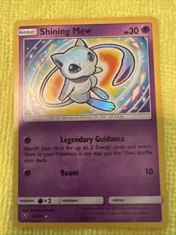 Pokemon TCG Shining Mew Holo Rare Card 40/73 Shining Legends - Image 1