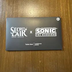 MTG Secret Lair Sonic Turbo Gear Foil Cards SEALED Pack - Image 1