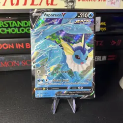 Vaporeon V SWSH150 - Ultra Rare Holo - Sword & Shield Promo Pokemon Card NM - Image 1