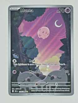 Munna 116/086 Sv: Black Bolt Illustration Rare Card Pokemon TCG Free Shipping - Image 1