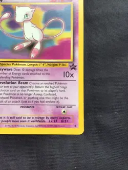 Pokemon Cards: Wizards Black Star Promo: Mew 8 - Image 4