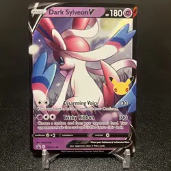 Dark Sylveon V -SWSH134 - Black Star Rare Celebrations Promo - Pokemon Card - NM - Image 1