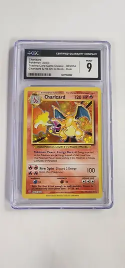 CGC 9.5 Pokemon Card: Trading Card Game Classic Charizard 003 - Image 1