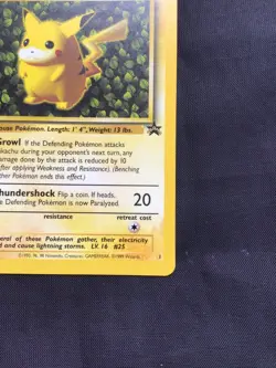 Pokemon Cards: Wizards Black Star Promo: Pikachu 1 - Image 4