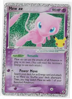 Mew ex 88/92 Celebrations 25th Classic Collection Holo Pokemon TCG Card NM - Image 1