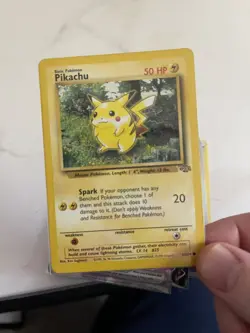 Vintage Pokemon Card TCG Pikachu 60/64 Jungle TCG Regular WoTC Rare LP - Image 1