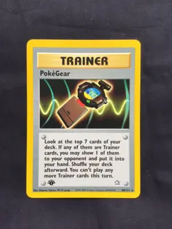 Pokemon Cards: Neo Genesis 1st Edition Rare: PokeGear 88/111 - Image 1