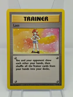 Lass 75/102 Base Set Non Holo Rare Pokemon Card TCG - Image 1