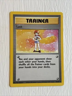 Pokemon TCG Lass Base Set Unlimited Rare Card 75/102 - Image 1