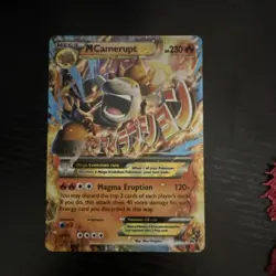 Pokemon M Camerupt EX XY198 XY Mega Promo Holo Magma Eruption 230 HP Card - Image 1