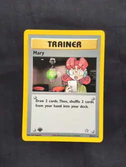 Pokemon Cards: Neo Genesis 1st Edition Rare: Mary 87/111 - Image 1