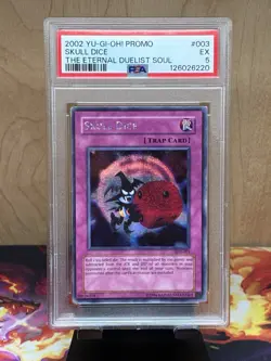 2002 YU-GI-OH! Skull Dice EDS-003 Promo Card PSA 5 EX Eternal Duelist Soul - Image 1