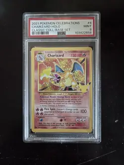 Pokemon TCG Charizard Holo Rare Card Celebrations Classic Collection 4/102 PSA 9 - Image 1