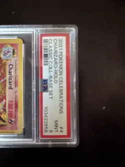 Pokemon TCG Charizard Holo Rare Card Celebrations Classic Collection 4/102 PSA 9 - Image 2