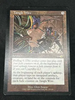 Magic the Gathering MTG Tangle Wire Artifact Nemesis Rare - Image 1