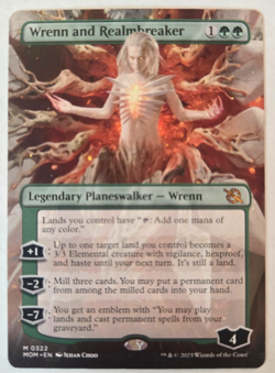 Wrenn and Realmbreaker (Borderless) - March of the Machine (MOM) #322 MTG NM - Image 1