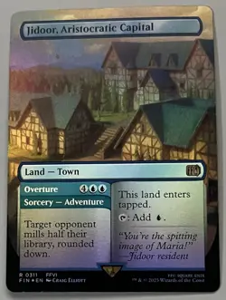 MTG Final Fantasy Jidoor, Aristocratic Capital Land - Town RARE FOIL #0311 - Image 1