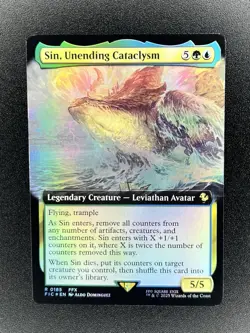 Sin, Unending Cataclysm 0185 Foil Extended Magic The Gathering Final Fantasy NM - Image 1