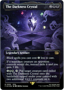 The Darkness Crystal (Borderless) Foil - 0335 - Final Fantasy - MTG - NM/M - Image 1