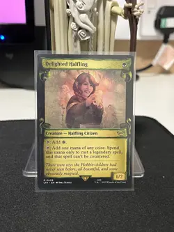 Delighted Halfling (Showcase Scrolls) #609 (Foil) NM Lord of the Rings lotr MTG - Image 1