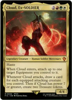 Cloud, Ex-SOLDIER - 0002 - Commander: Final Fantasy - MTG - NM/M - Image 1