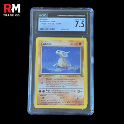 Cubone 1st Edition 50/64 Pokemon Jungle 1999 WOTC CGC 7.5 Near Mint+ (LOW POP) - Image 1