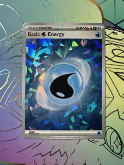Pokemon TCG SVP EN Promo Basic Water Energy Cracked Ice Holo NM - Image 1