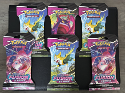 Fusion Strike Sleeved Booster Packs x6 - New & Sealed Pokemon TCG - Image 1