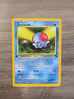 Pokemon TCG Tentacool 1st Edition 56/62 Fossil NM - Image 1