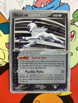 Pokemon Absol ex 92/108 EX Power Keepers Holo MP/HP - Image 1