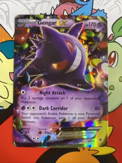 Pokemon TCG Gengar EX 34/119 Ultra Rare Holo, XY - Phantom Forces LP/MP - Image 1