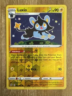 Luxio - 061/192 - Uncommon - Reverse Holo NM, English Pokemon Sword & Shield - R - Image 1