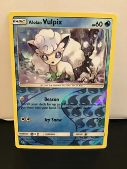 Alolan Vulpix 21/145 Pokemon Guardians Rising Reverse Holo Common - Image 1