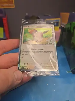 2025 Eevee (133/165) Holiday Snowflake Stamp Promo -SEALED- Pokemon TCG - Image 3