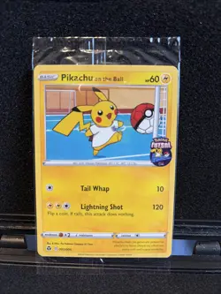 Pikachu On The Ball Pokemon Futsal Promo 2020 Sealed 001/005 - Image 1