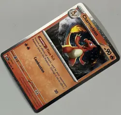 Pokemon Paldean Fates Charmeleon Stage 1 Promo Cosmos Holo #008/091 - Image 3