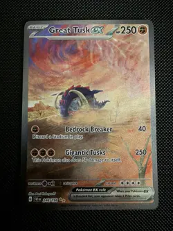 Pokemon TCG Scarlet & Violet Great Tusk ex 246/198 Special Illustration Rare NM - Image 1