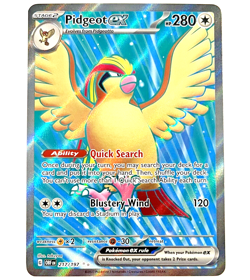 Pokemon Obsidian Flames - Pidgeot EX - Full Art NM+/MINT - 217/197 - Image 1