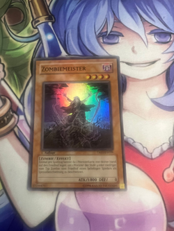 ZOMBIE MASTER SUPER RARE GERMAN TAEV-EN039 DE039 LIGHT PLAY YUGIOH - Image 1