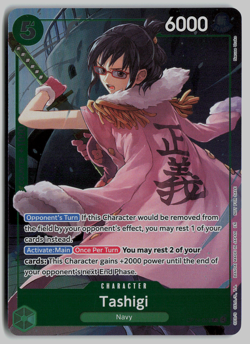 One Piece OP14 The Azure Sea's Seven - Tashigi Rare Alt Art Dash Pack OP14-029 - Image 1