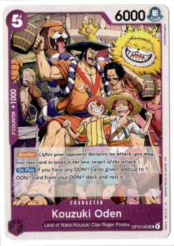 Kouzuki Oden - OP13-063 - One Piece Carrying on His Will - Image 1