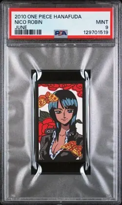 PSA 9 MINT 2010 ONE PIECE HANAFUDA NICO ROBIN JUNE - Image 1