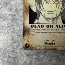 One piece - Shanks (Wanted Poster) - OP09-004 - Emperors in the New World (OP09) - Image 4