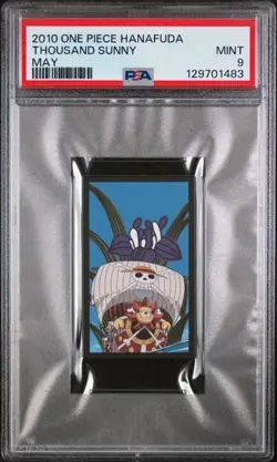PSA 9 MINT 2010 ONE PIECE HANAFUDA THOUSAND SUNNY MAY - Image 1