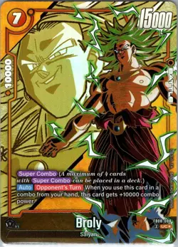 Broly FB08-088 Legendary Alternate Art Saiyan's Pride Dragon Ball English Card - Image 1