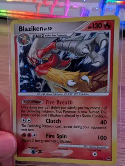 Blaziken 3/127 Pokemon TCG Card Platinum Base Set Holo - Image 1