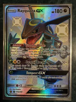 Pokemon Shiny Rayquaza GX Celestial Storm 177a/168 Alt Art Promo Card NM-M LOOK! - Image 1