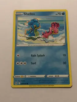 Pokemon Card Lost Origin Low Insufficient Ink Error Shellos 039/196 Near Mint - Image 1