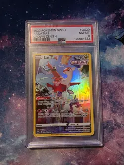 Pokemon TCG Crown Zenith: Galarian Gallery Latias GG20/GG70 Holo Card PSA 8 - Image 1
