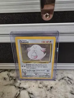 1999 Chansey Base Set Holo Rare Unlimited Pokemon TCG Card 03/102 - Image 1